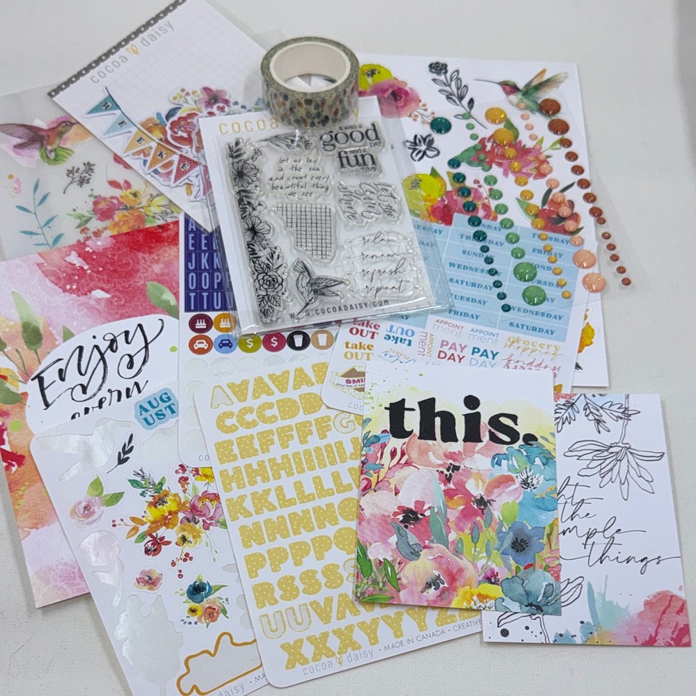 Cocoa Daisy Aug Sun Drenched Planning Stationary Kit *Used